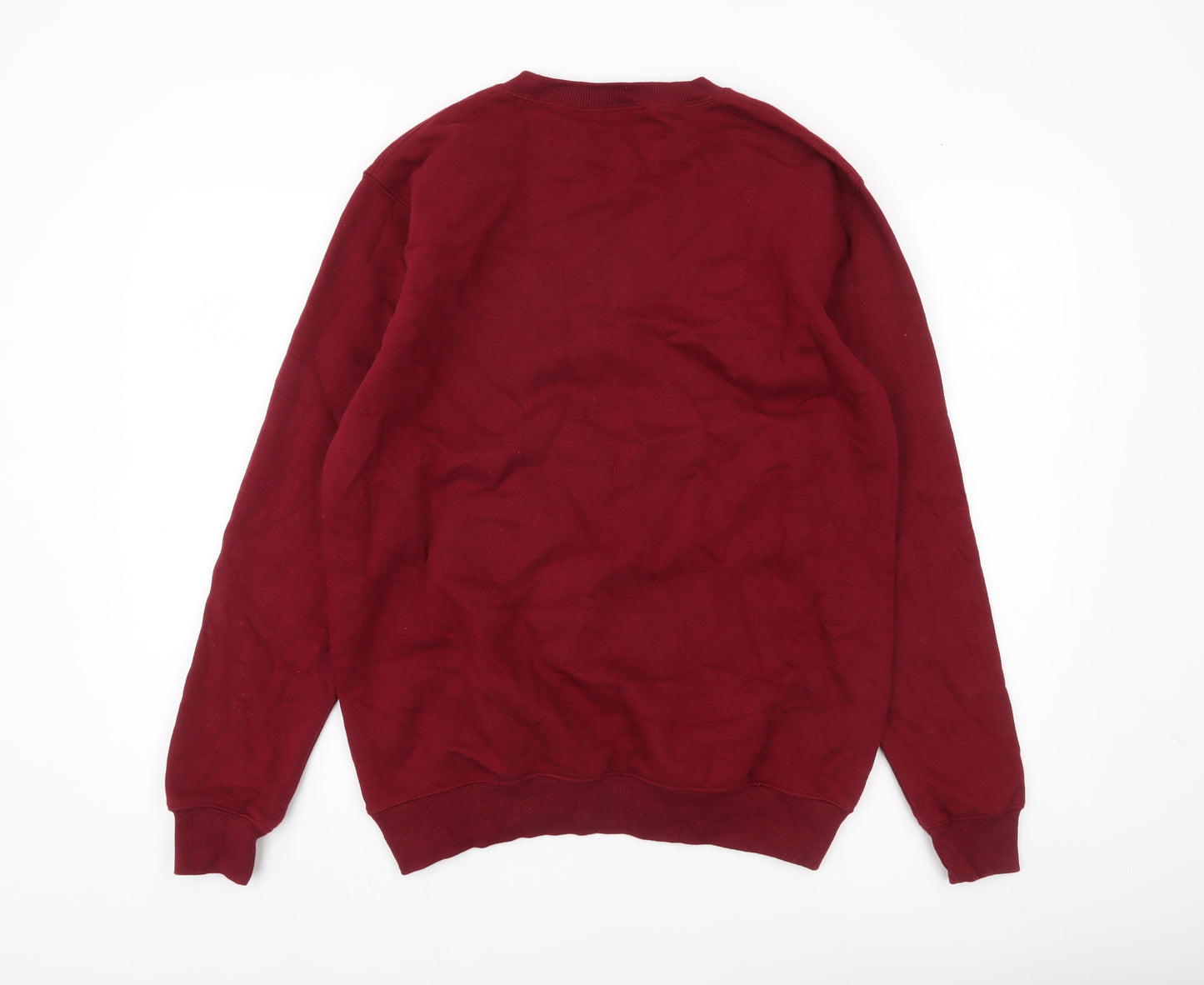 Cotton Traders Men’s Red Pullover Sweatshirt Size M Crew Neck