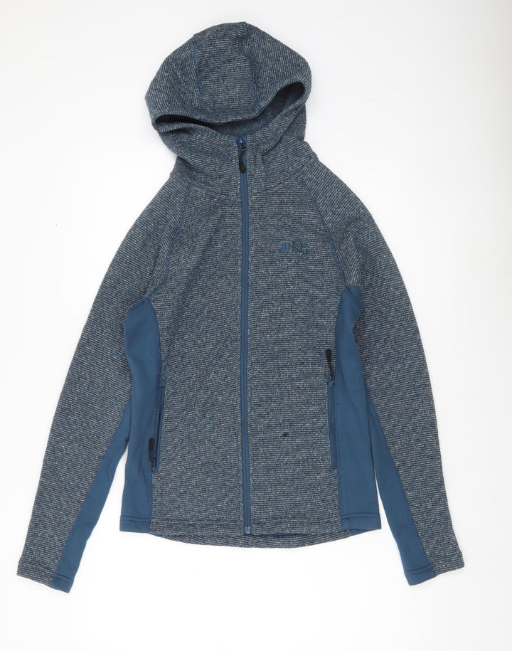 North Ridge Mens XS Blue Full Zip Hoodie Jacket Outdoor Fleece