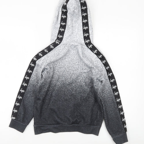 Hype Boys Grey Logo Pullover Hoodie 11-12 Years Regular Fit