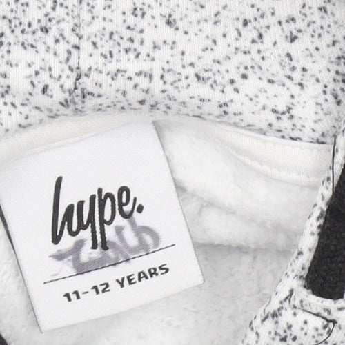 Hype Boys Grey Logo Pullover Hoodie 11-12 Years Regular Fit