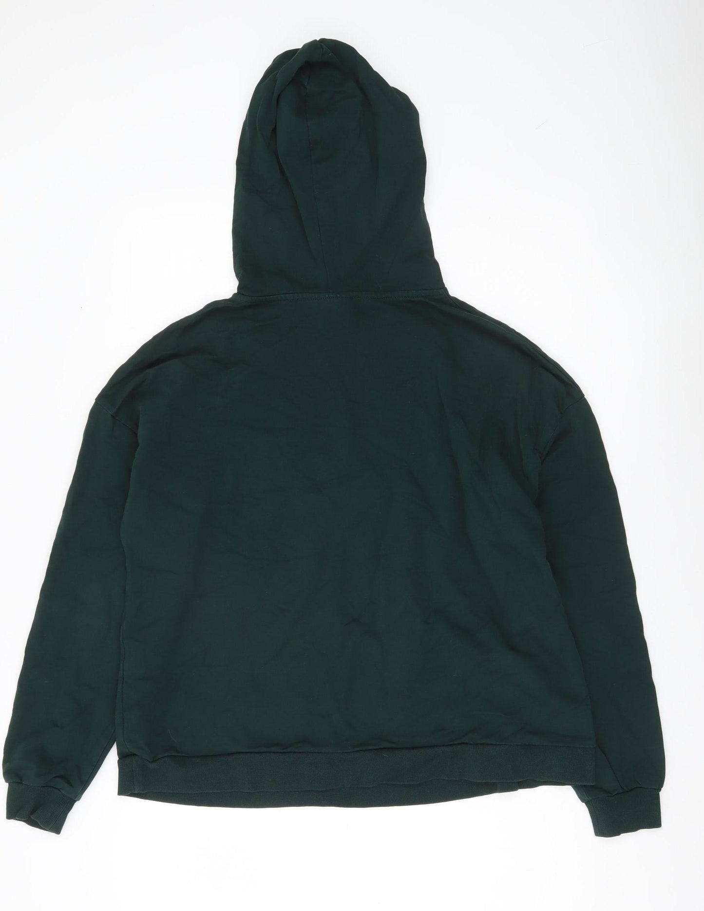 ASOS Design Women’s Green Hoodie Size 12 Pullover Cotton Blend