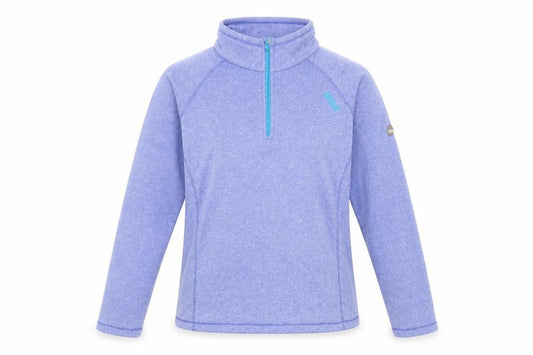 Front view of Regatta women’s blue 1/4 zip sweatshirt uk 14 polyester outdoor top