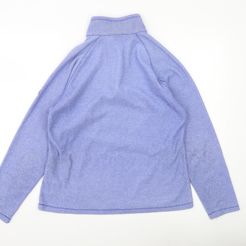 Regatta Womens Blue 1/4 Zip Sweatshirt UK 14 Polyester Outdoor Top