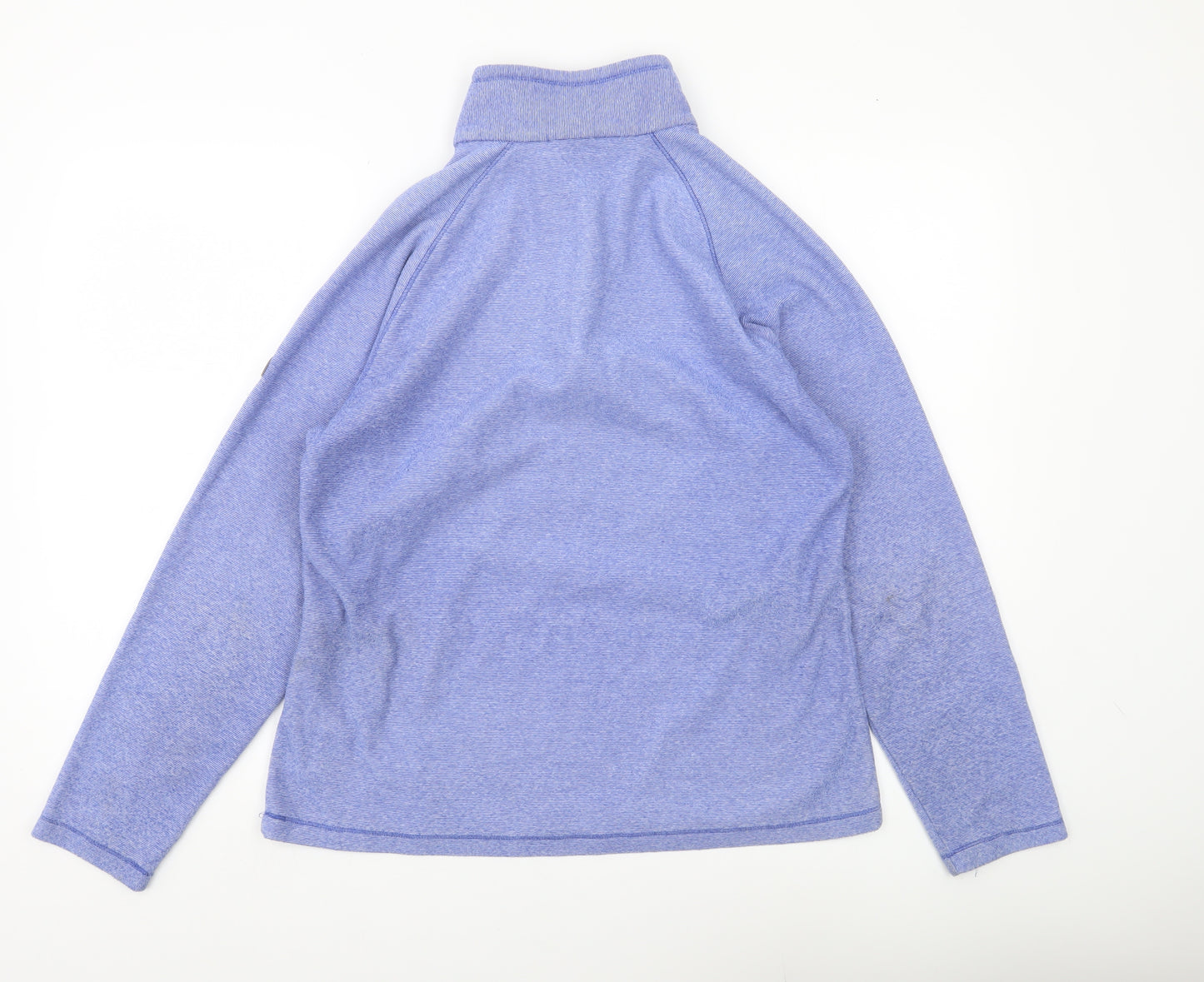 Regatta Womens Blue 1/4 Zip Sweatshirt UK 14 Polyester Outdoor Top