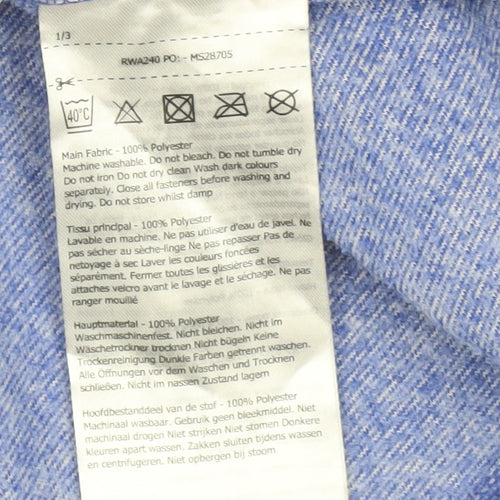 Regatta Womens Blue 1/4 Zip Sweatshirt UK 14 Polyester Outdoor Top
