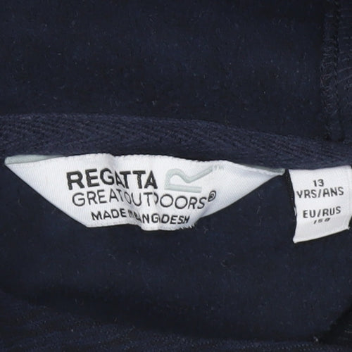 Regatta Boys Blue Pullover Hoodie Age 13 Years Outdoor Lightweight