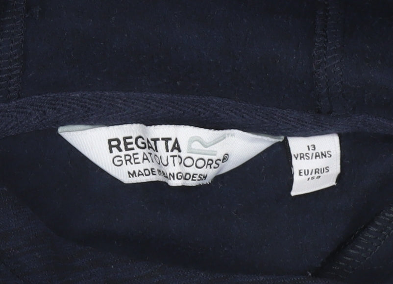Regatta Boys Blue Pullover Hoodie Age 13 Years Outdoor Lightweight