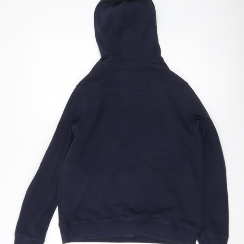 Abercrombie Kids Boys Blue Pullover Hoodie 13-14 Years Logo Print