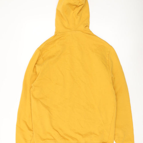 ASOS Men’s Yellow Pullover Hoodie Size M Cotton Fleece Casual Wear
