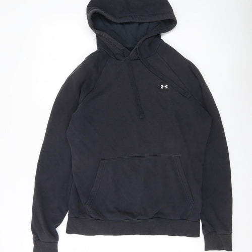 Under Armour Men’s Black Pullover Hoodie Size S Relaxed Fit