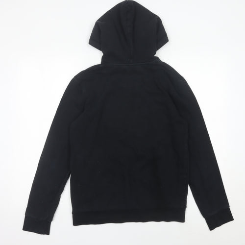 Topman Men’s Black Pullover Hoodie XS Classic Fit Cotton