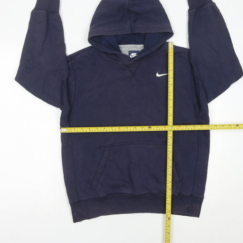 Nike Boys Blue Pullover Hoodie XL 13-14 Years Fleece Sweatshirt
