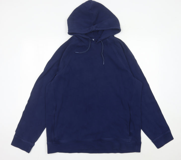 FLX Men’s Blue Pullover Hoodie XL Cotton Long Sleeve Casual