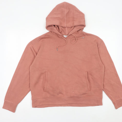 MSCH Copenhagen Womens Pink Pullover Hoodie S Long Sleeve Casual