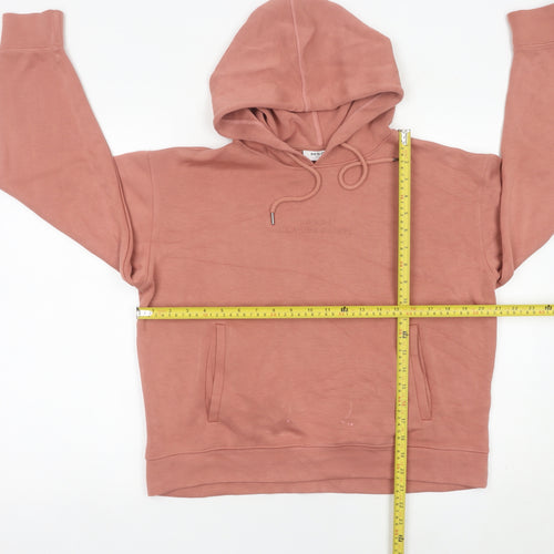 MSCH Copenhagen Womens Pink Pullover Hoodie S Long Sleeve Casual
