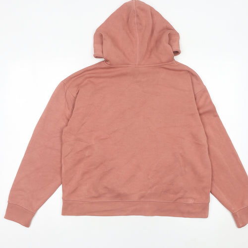 MSCH Copenhagen Womens Pink Pullover Hoodie S Long Sleeve Casual