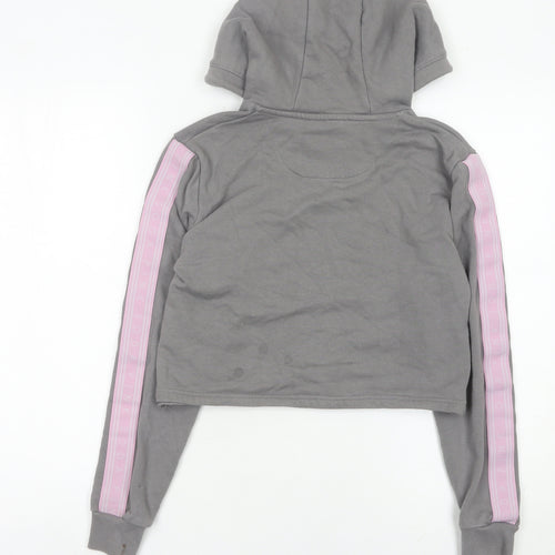 Pink Soda Women’s Grey Hoodie UK 8 Hooded Pullover Sweatshirt