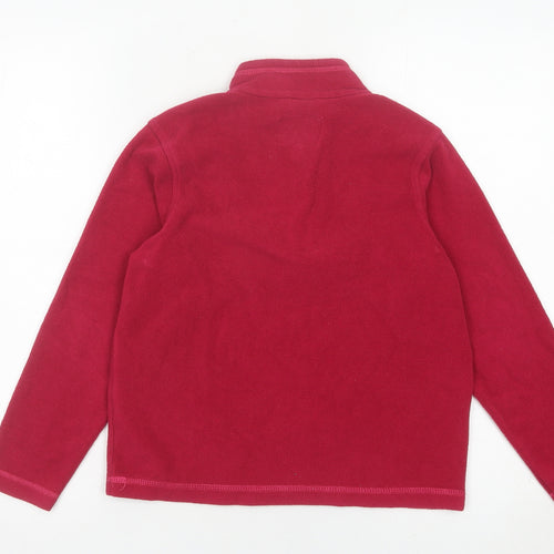 Regatta Girls Red Fleece Sweatshirt 11-12Y 1/4 Zip Outdoor Pullover