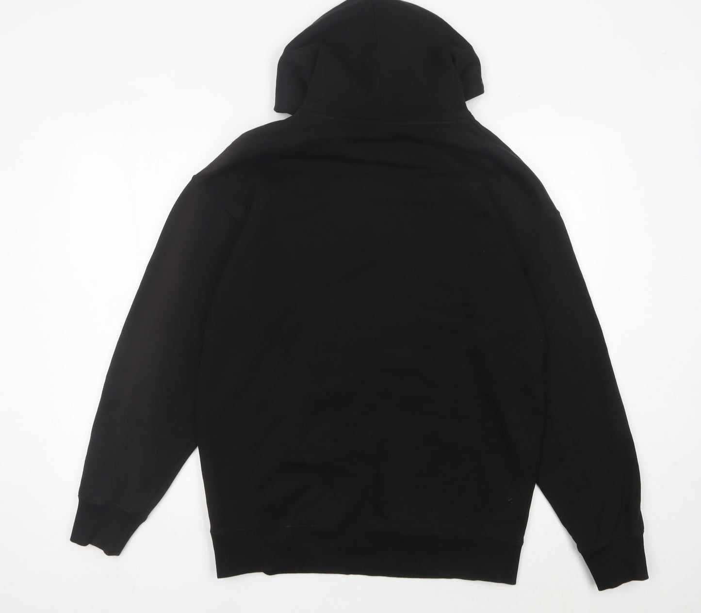 Puma Men’s Black Pullover Hoodie Size M Logo Fleece Sweatshirt