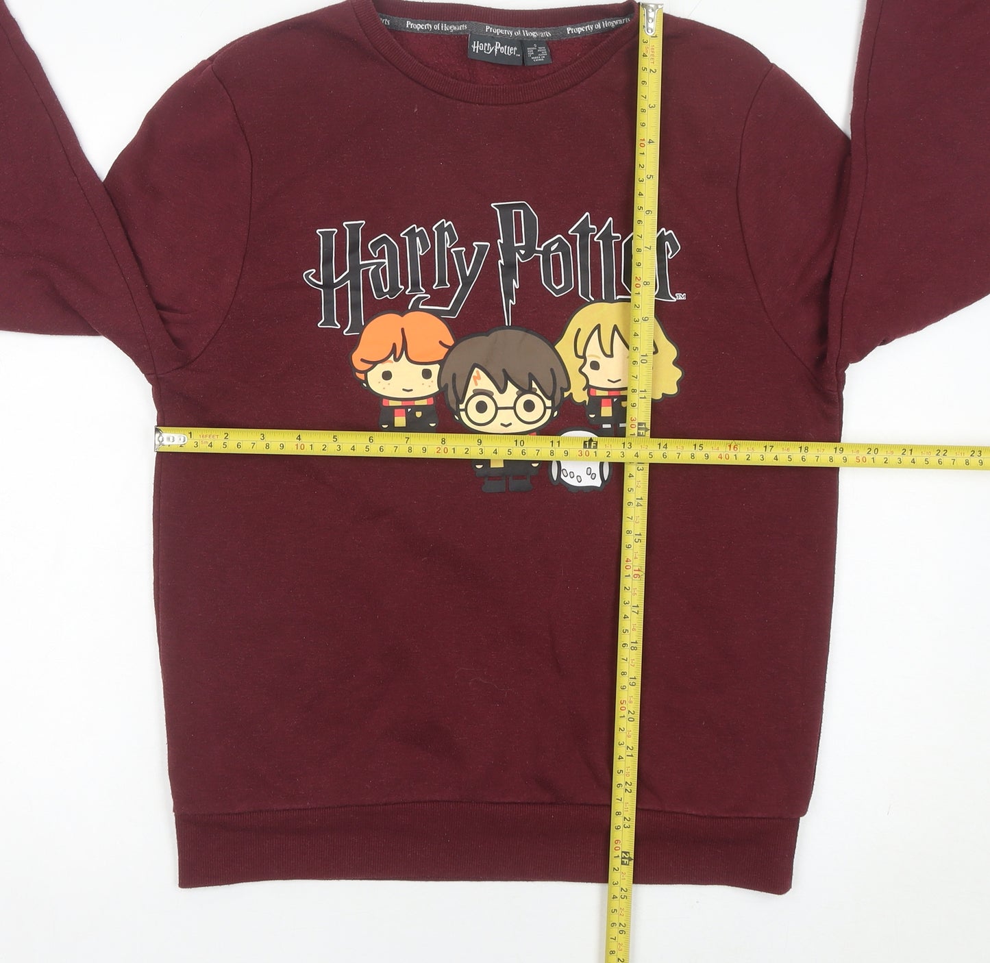 Harry Potter Womens Burgundy Sweatshirt Small UK 10/12 Pullover Crew Neck