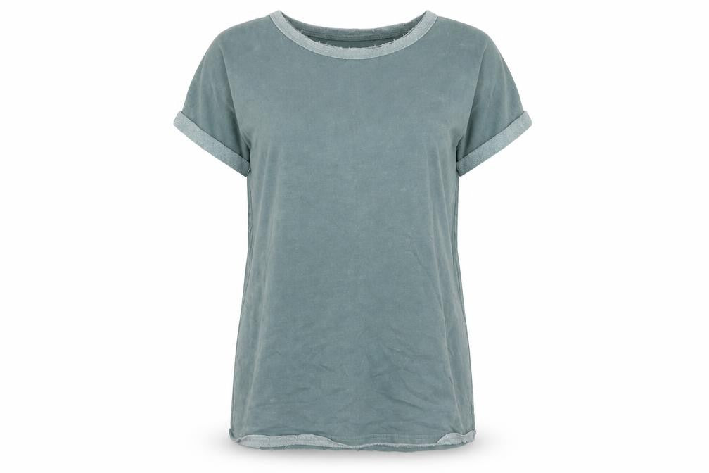 Silence + Noise Women’s Green T-Shirt Dress Size L Cotton Blend