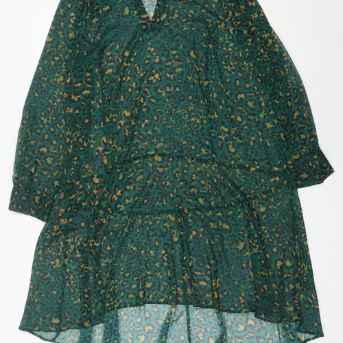 Live Unlimited London Women’s Green Leopard Shift Dress Size 20