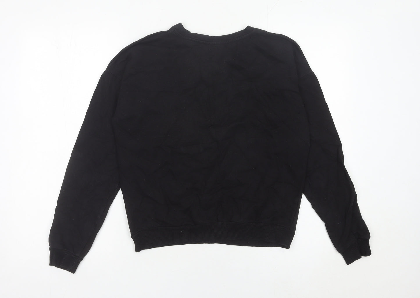 Disney Women’s Black Mickey Mouse Sweatshirt Size 12 Pullover