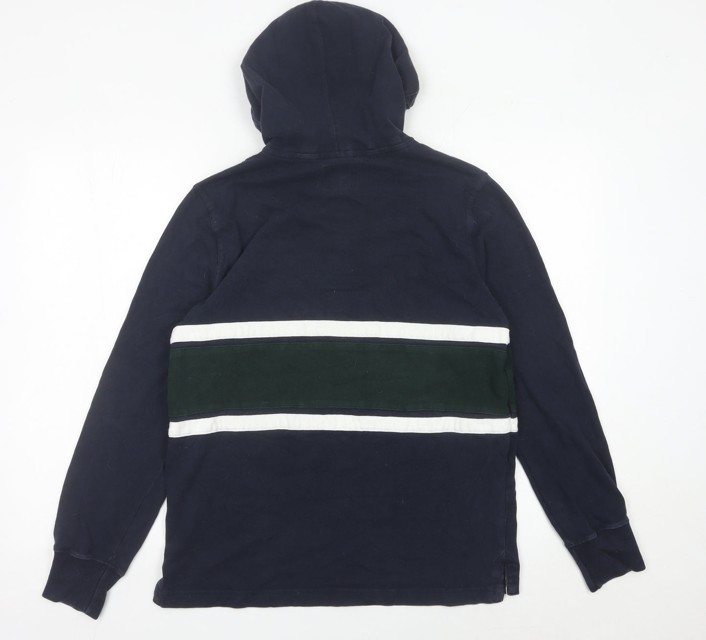 Abercrombie & Fitch Men’s Blue Pullover Hoodie Small Striped Cotton