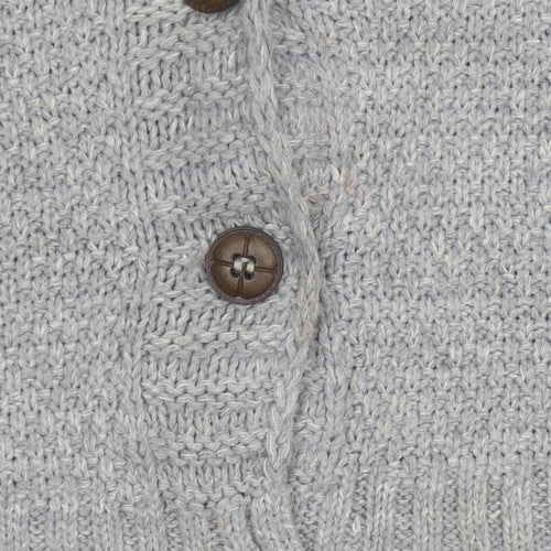 PrettyLittleThing Women’s Grey Cable-Knit Cardigan Size 10