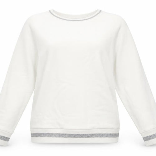 Karl Lagerfeld Women’s White Sweatshirt Medium Logo Detail