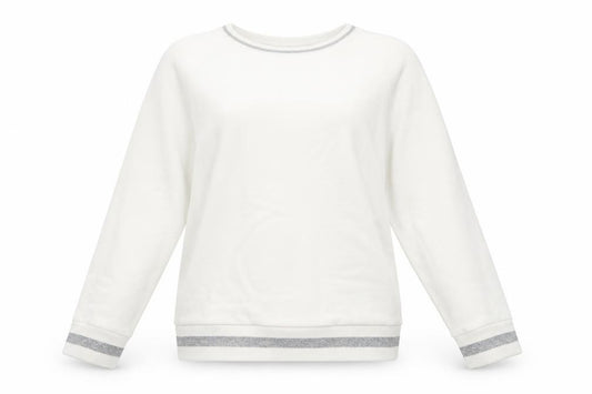 Karl Lagerfeld Women’s White Sweatshirt Medium Logo Detail