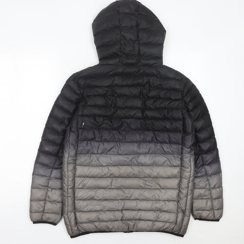 Kings Will Dream Boys Black Grey Puffer Jacket 14-15 Yrs Hooded Winter Coat