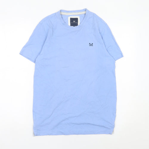 Crew Clothing Company Men's Blue Small Regular Fit Cotton T-Shirt