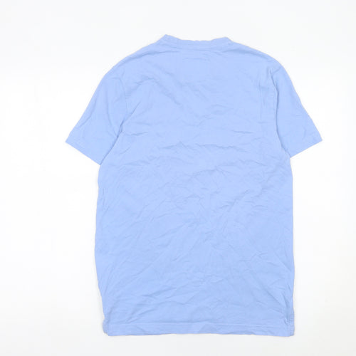 Crew Clothing Company Men's Blue Small Regular Fit Cotton T-Shirt