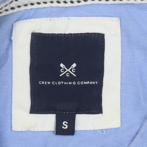 Crew Clothing Company Men's Blue Small Regular Fit Cotton T-Shirt