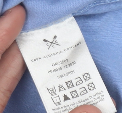 Crew Clothing Company Men's Blue Small Regular Fit Cotton T-Shirt