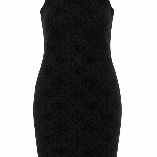 AX Paris Women Black Size 12 Sleeveless Bodycon Knee Length Party Dress