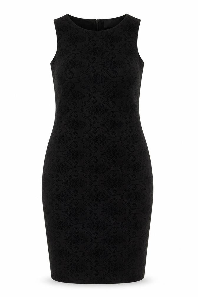 AX Paris Women Black Size 12 Sleeveless Bodycon Knee Length Party Dress