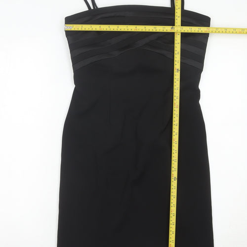 E-vie Womens Black Size 10 Sheath Cocktail Party Dress