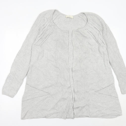 Marks and Spencer Women’s Grey Knitted Cardigan Size M