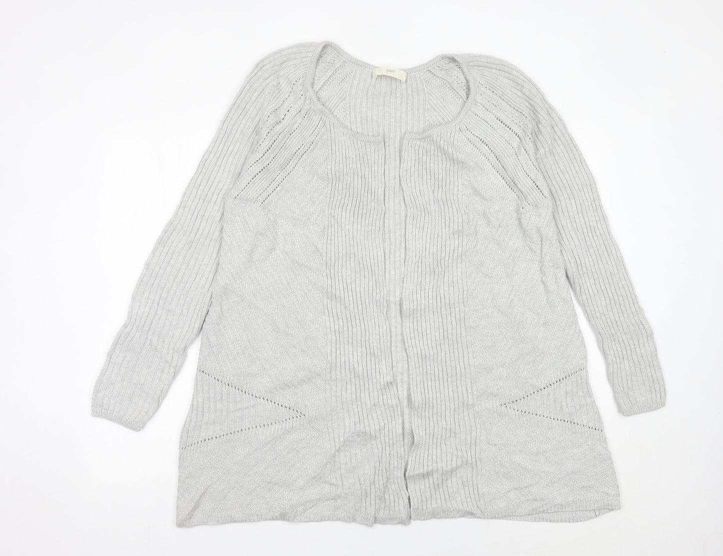 Marks and Spencer Women’s Grey Knitted Cardigan Size M