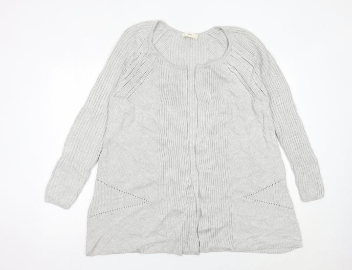 Marks and Spencer Women’s Grey Knitted Cardigan Size M