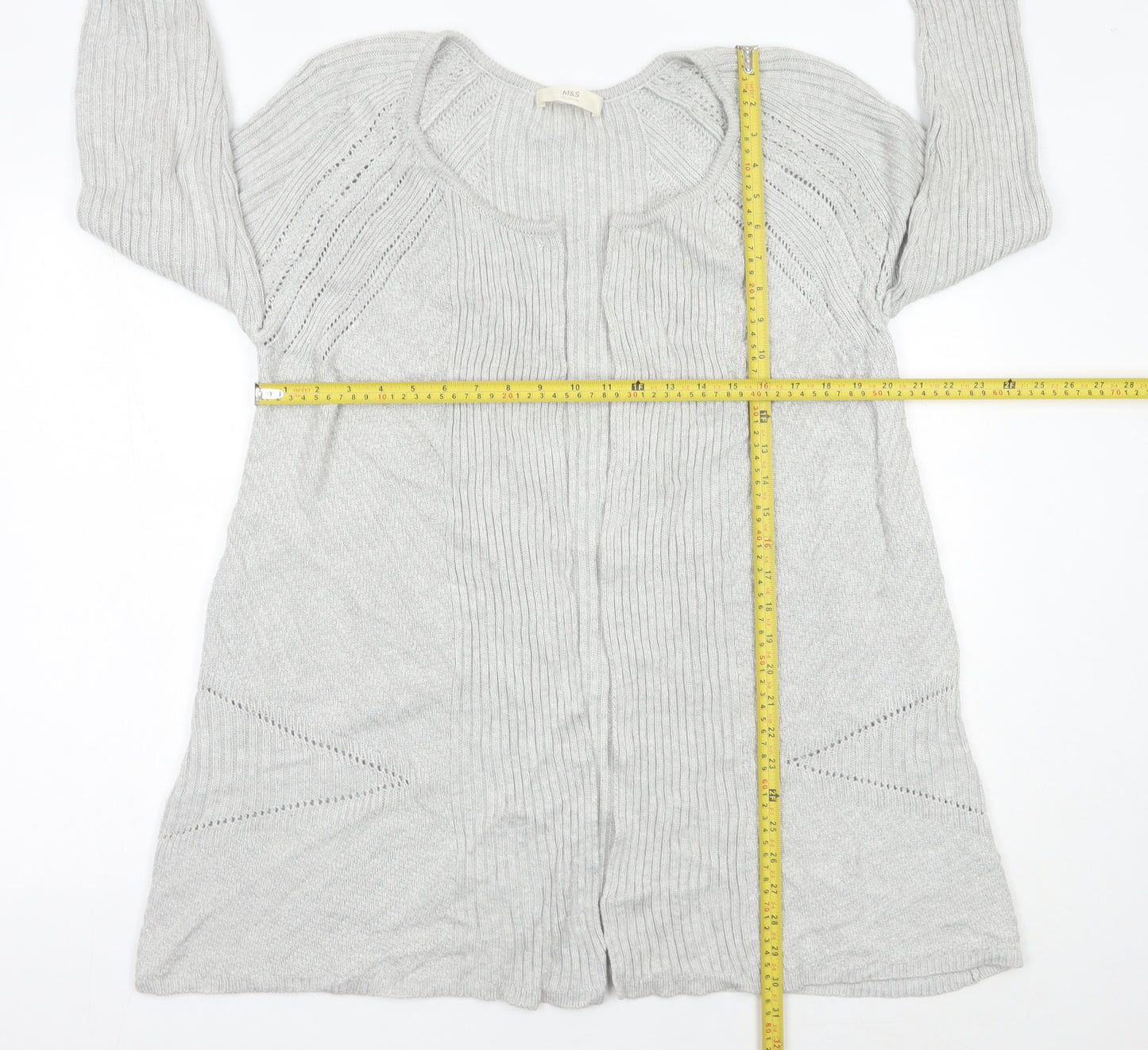 Marks and Spencer Women’s Grey Knitted Cardigan Size M