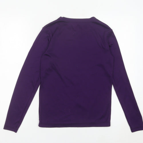 Peter Storm Girls Purple Long Sleeve Basic T-Shirt Age 13 Years