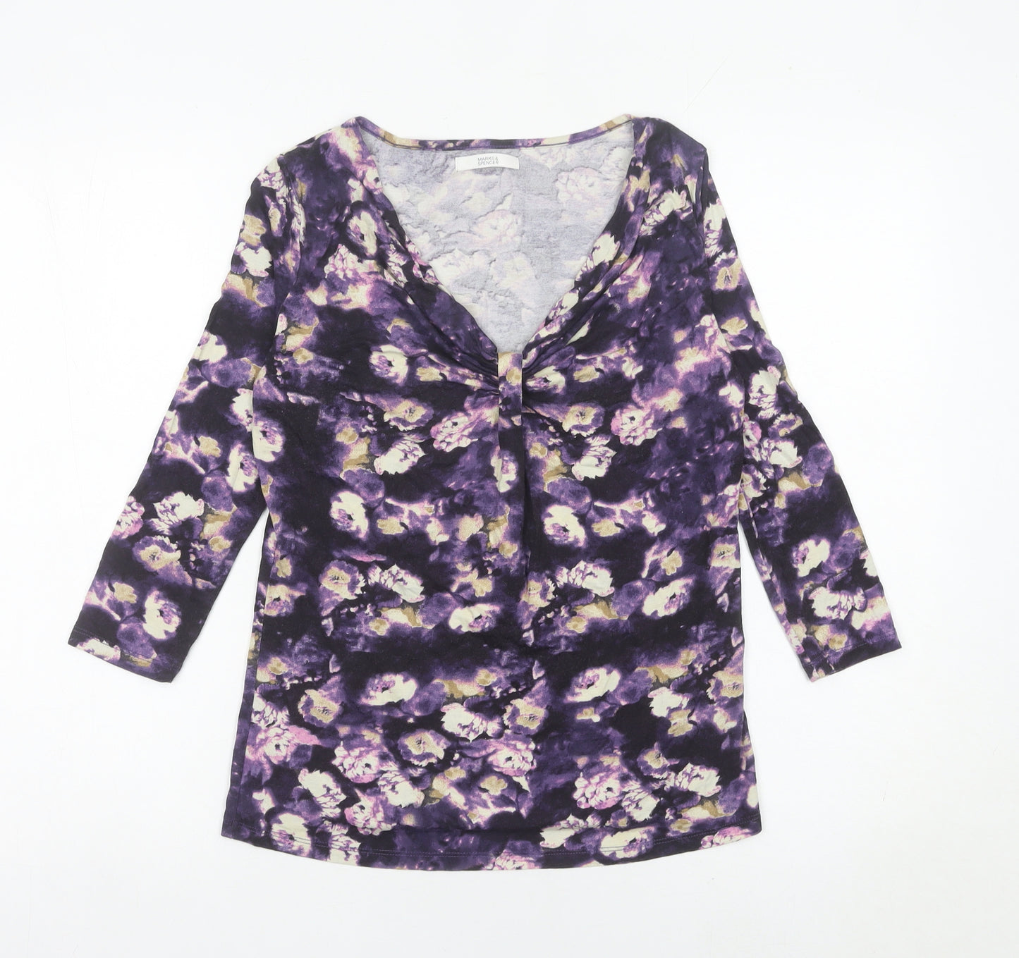 Marks and Spencer Women’s Multicoloured Floral Tunic Blouse UK 8
