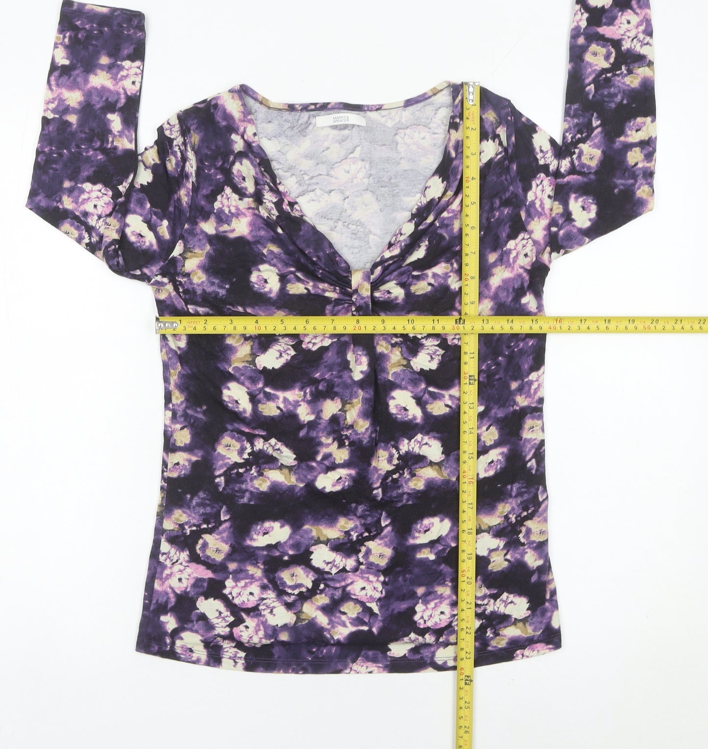 Marks and Spencer Women’s Multicoloured Floral Tunic Blouse UK 8