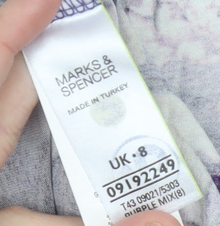 Marks and Spencer Women’s Multicoloured Floral Tunic Blouse UK 8