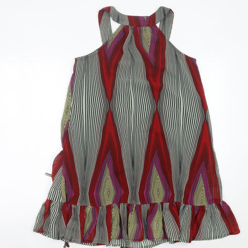 Evie Women’s Multicoloured Geometric Shift Dress Size 10
