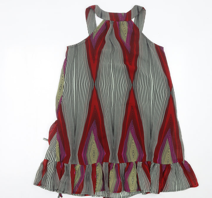 Evie Women’s Multicoloured Geometric Shift Dress Size 10