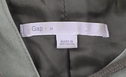 Gap Men’s Green Parka Jacket M Hooded Cotton Casual Workwear
